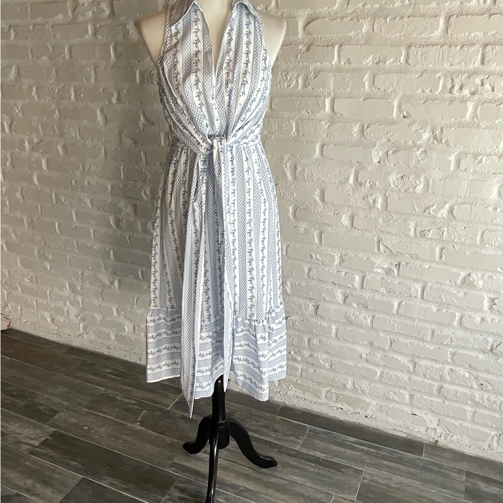 Striped Halter Maxi Dress